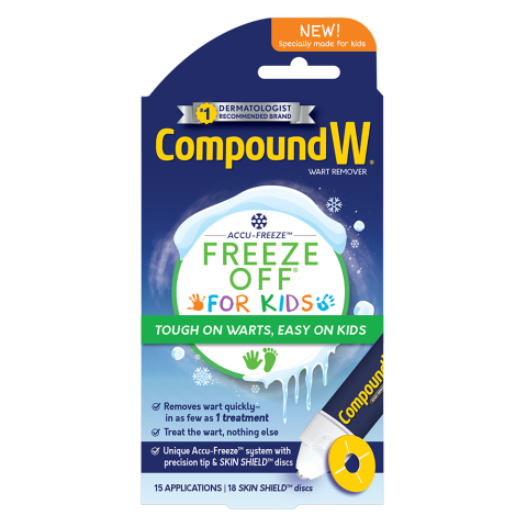 how to use compound w freeze off for kids